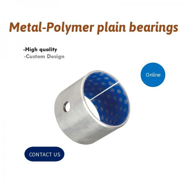 Het metaal-Polymeer van China Duidelijke Lagersolie/Vet Gesmeerde Ring met Blauwe POM Coated Self Lubricating Bearing-groothandel